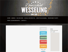 Tablet Screenshot of dansschool-wesseling.nl